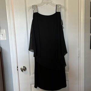 Women’s cocktail dress with silver embellishments size 12